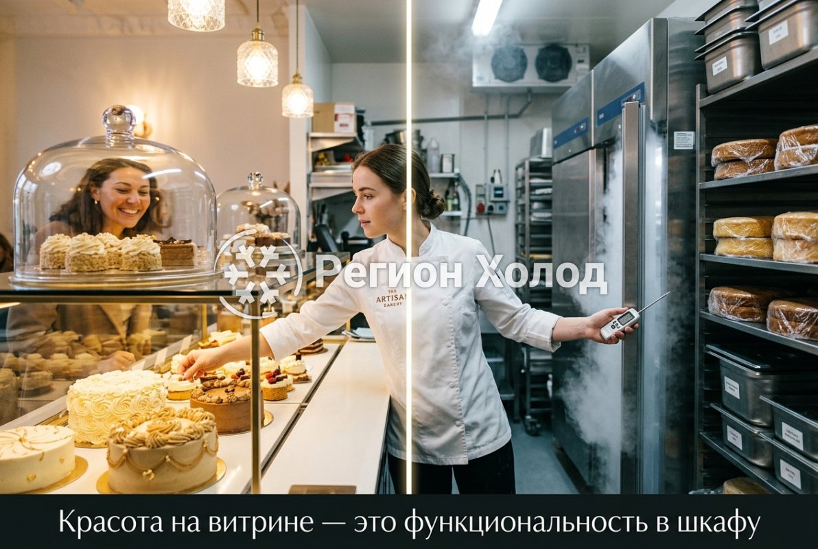 Холодный расчет кондитера: как объединить красоту витрины и мощь шкафа