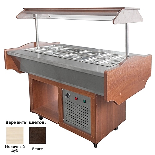 Стол охлаждающий шведский ПищТех СОЭП-ШС молочный дуб