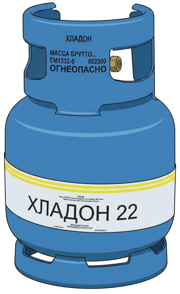 Фреон R22 многоразовый баллон 9.25 кг