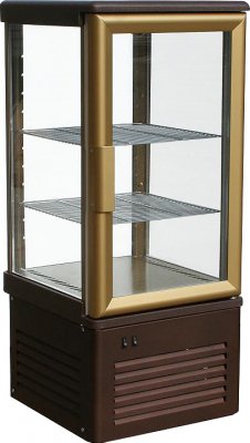 Витрина кондитерская Carboma D4 VM 120-1 (R120C, коричнево-золотой)