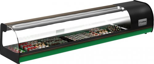 Витрина холодильная Carboma A37 SM 1,0-1 (ВХСв-1,0 суши-кейс) (4 GN 1/3)