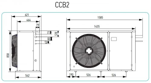 Компрессорно-конденсаторный блок Intercold ККБ2-ZF13